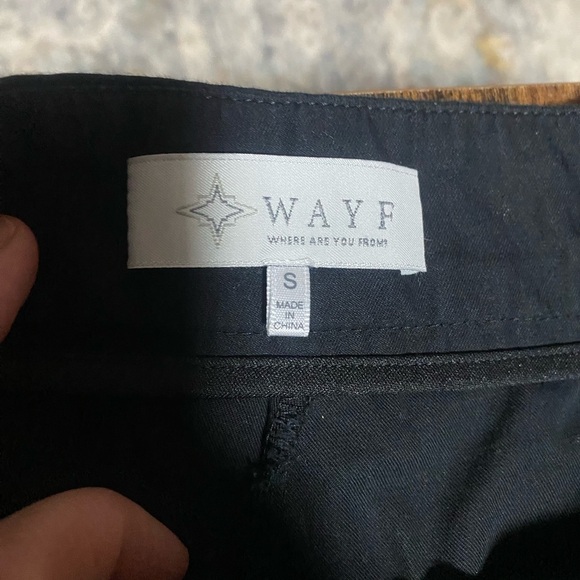 WAYF Women's Pleated Gilmore Wide Leg Black Pants Size Small - Picture 3 of 8